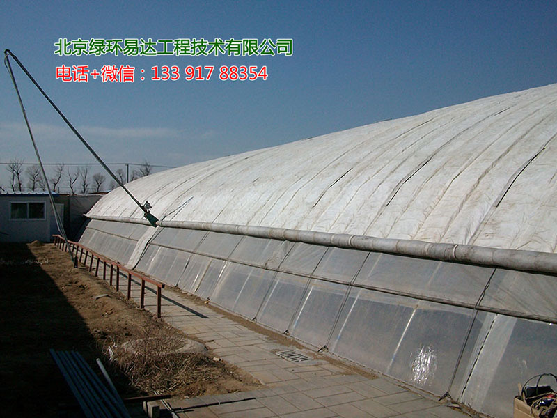 农业大棚搭建完工实景